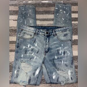 Mens vintage light-blue jeans